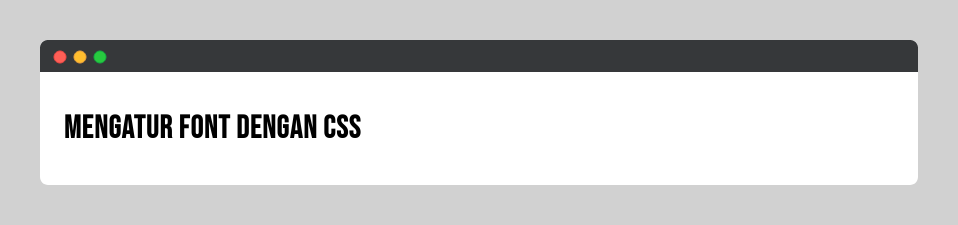 Font Family Bebas Neue