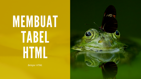Cara Membuat Tabel Pada HTML