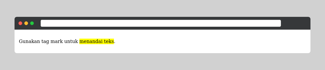 Menandai Teks