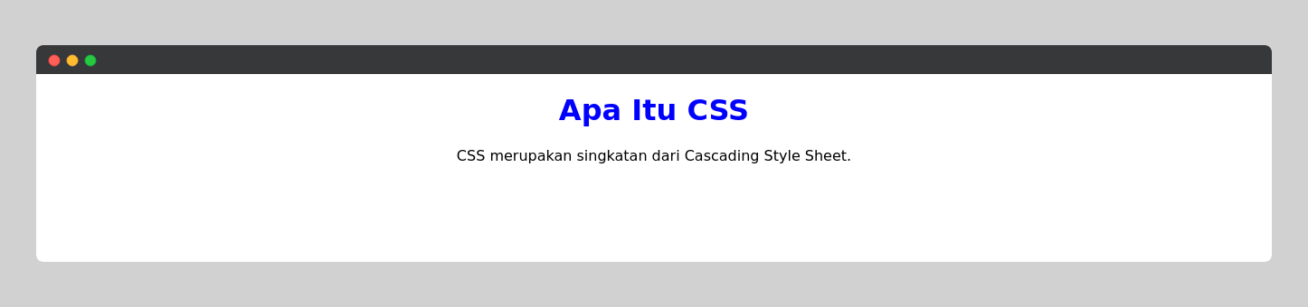 Website Dengan HTML dan CSS